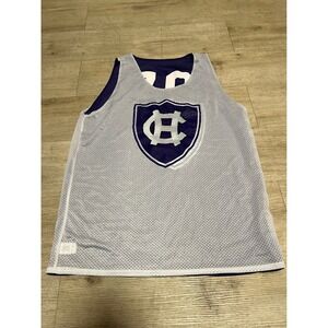 Holy Cross Worcester Basketball Jersey Size XL White Purple NCAA Reversible
